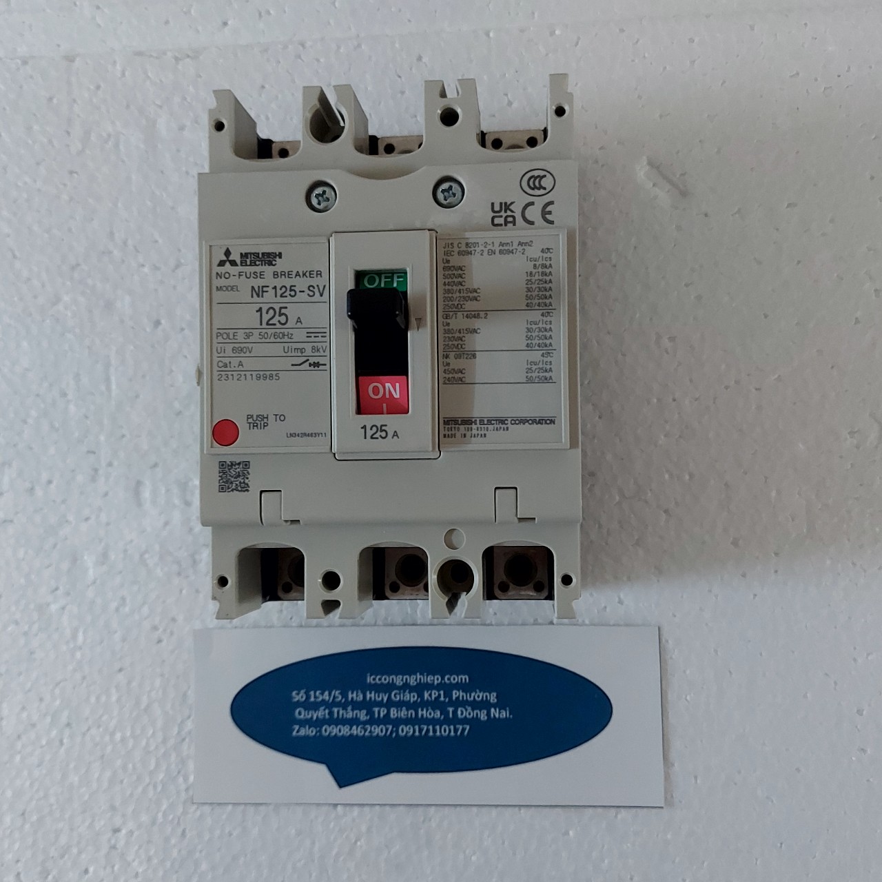 Cầu dao tự động NF125 SV 3P 125A